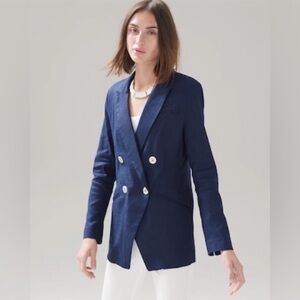 WHBM NWOT Linen blazer size 8